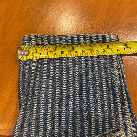 RARE 1980’s Gasoline Jeans | Paris, France Striped Denim | High Waist Sz. 11 Jrs - Picture 10 of 12